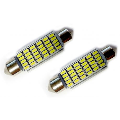 Veilleuses ampoules navette C10W à 30 Leds CANBUS Veilleuses ampoules navette C10W à 30 Leds CANBUS