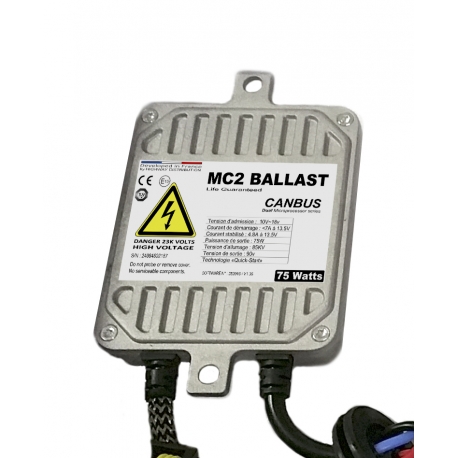 Ballast xenon slim 75W DUAL CANBUS MC2™ dernière génération Next-Tech® Ballast xenon slim 75W DUAL CANBUS MC2™ dernière génération Next-Tech®
