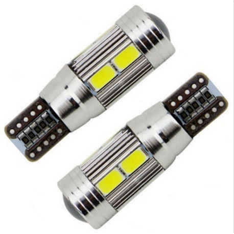 Veilleuses LED T10 W5W haut de gamme CANBUS 8W CREE - Blanc Veilleuses LED T10 W5W haut de gamme CANBUS 8W CREE - Blanc