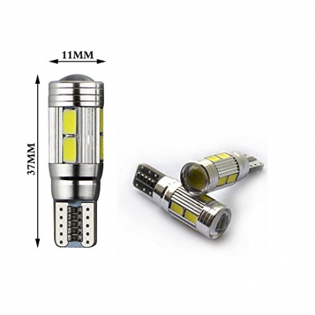 Veilleuses LED T10 W5W haut de gamme CANBUS 8W CREE - Blanc Veilleuses LED T10 W5W haut de gamme CANBUS 8W CREE - Blanc