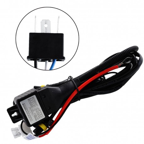 Faisceau de cable kit xénon H4-3 avec relais de rechange Faisceau de cable kit xénon H4-3 avec relais de rechange