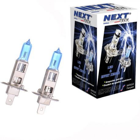 Ampoule effet xenon H1 55W 6000K Next-Tech® Ampoule effet xenon H1 55W 6000K Next-Tech®