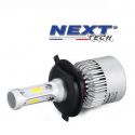 Ampoule LED moto ventilé H4 75W blanc - Next-Tech®