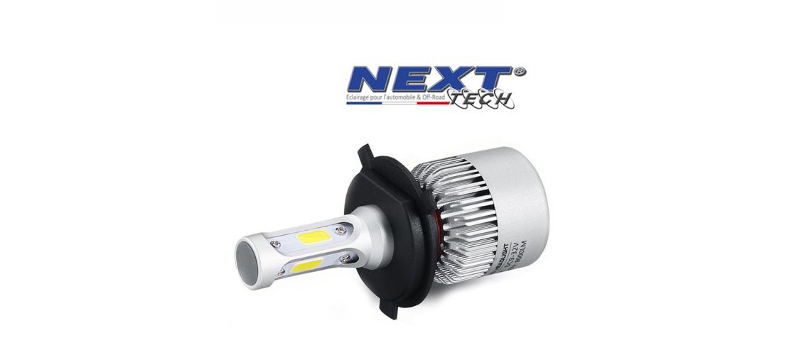 Ampoule LED H4 haute puissance Next-Tech pour voiture et moto