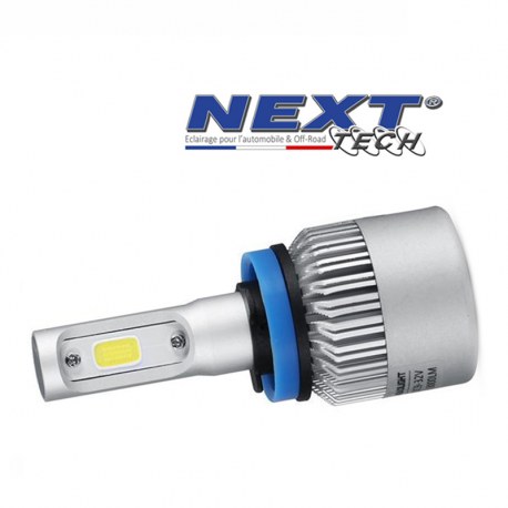 Ampoule LED moto ventilée H11 H8 75W blanc - Next-Tech® Ampoule LED moto ventilée H11 H8 75W blanc - Next-Tech®