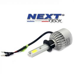 Ampoule LED moto ventilée H3 75W blanc - Next-Tech®