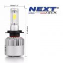 Ampoule LED moto ventilée H3 75W blanc - Next-Tech®