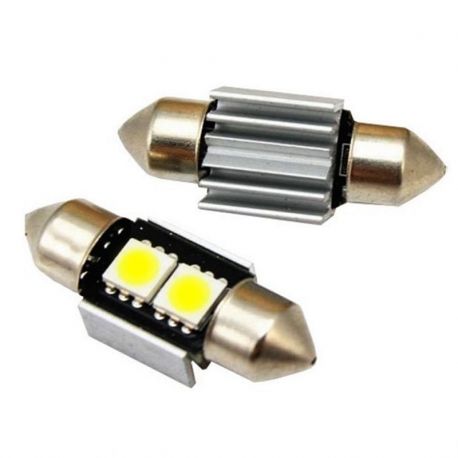 Veilleuses ampoules navette C3W 31mm à 2 Led CANBUS Veilleuses ampoules navette C3W 31mm à 2 Led CANBUS