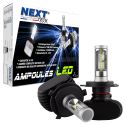 Ampoules LED H4 courtes 55W sans ventilateur - Next-Tech®