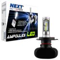 Ampoule LED moto H4 courtes 55W sans ventilateur - Next-Tech®