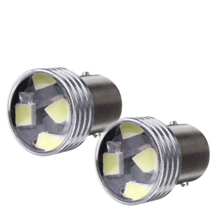  4 X 1156BA15S P21W LED Ampoule Blanc Super Brillant