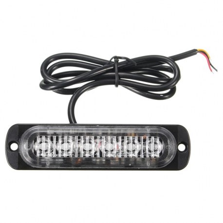 Feu de pénétration signalisation flash 12/24V 18W à 6 LED bicolore Feu de pénétration signalisation flash 12/24V 18W à 6 LED bicolore