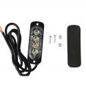 Feu de penetration signalisation flash 12/24V 12W à 4 LED - Bicolore