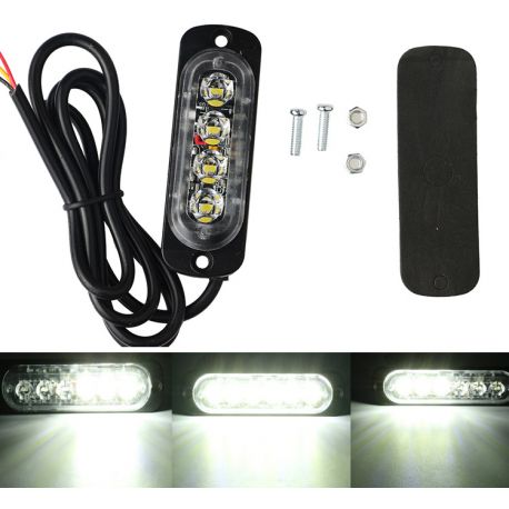 Blanc(white) 4x Feux De Penetrations Led Blanc,12v 24v Led Feux