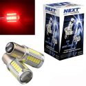 Ampoules P21/5W LED rouge BAY15D 1157 CANBUS feu de stop et veilleuse