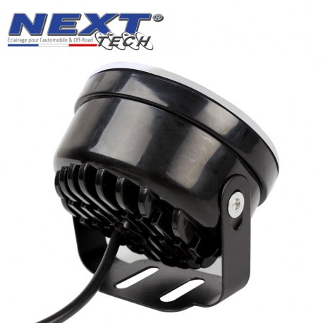 Feux de jour rond 70mm 9 LED pour voiture, moto et quad - Next-Tech® Feux de jour rond 70mm 9 LED pour voiture, moto et quad - Next-Tech®