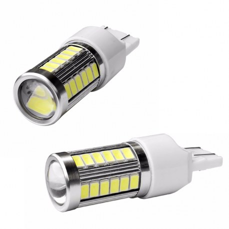 Veilleuses T20 LED W21W ampoules feux de jour - blanc