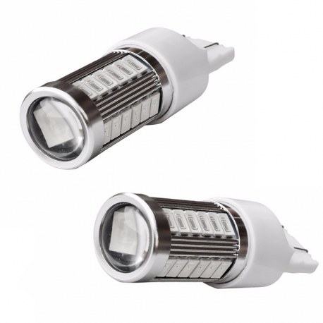 Veilleuses T20 LED W21W ampoules feu de stop - Rouge Veilleuses T20 LED W21W ampoules feu de stop - Rouge