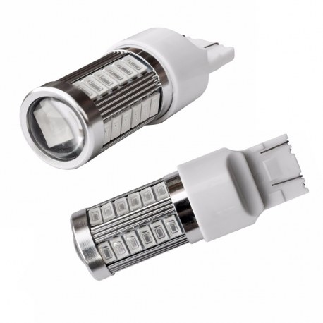 Veilleuses T20 LED W21W ampoules feu de stop - Rouge Veilleuses T20 LED W21W ampoules feu de stop - Rouge