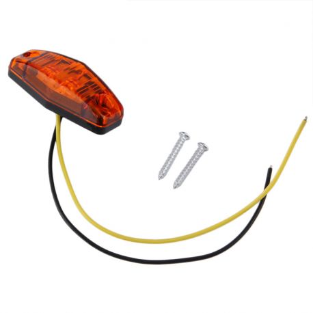 Feu de gabarit LED 12v pour remorque et voiture - Orange Feu de gabarit LED 12v pour remorque et voiture - Orange