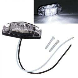 Feu de gabarit LED 12v pour remorque et voiture - Blanc