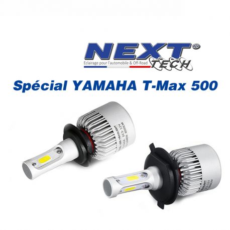 Kit LED Tmax 500 Yamaha H7 et H4 75W ventilée - Blanc Kit LED Tmax 500 Yamaha H7 et H4 75W ventilée - Blanc