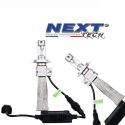 Ampoules LED H7 55W extra courtes - Tresse acier - Next-Tech®