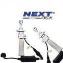 Ampoules LED H11 55W extra courtes - Tresse acier - Next-Tech®