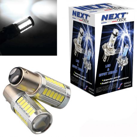 Ampoules P21/4 LED BAZ15D CANBUS feu de jour - Blanc Ampoules P21/4 LED BAZ15D CANBUS feu de jour - Blanc