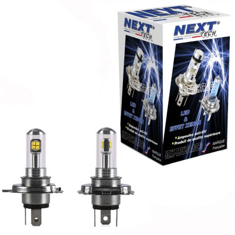 root suffer Notorious Ampoules LED H4 40W Blanches Next-Tech