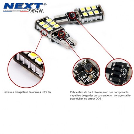 Veilleuses T15 W16W LED Canbus 8W - Ampoules LED T15 w16w Veilleuses T15 W16W LED Canbus 8W - Ampoules LED T15 w16w