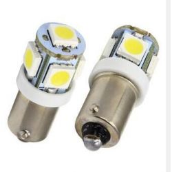 Ampoules veilleuses à LED BAU9S / 12V 10W décalée - Blanc