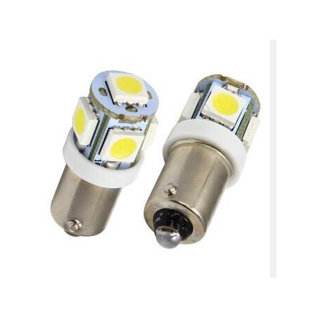 Ampoules veilleuses à LED BAU9S / 12V 10W décalée - Orange