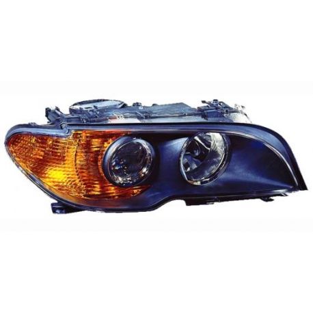Phare avant - Projecteur principal BMW SERIE 3 (E46) COUPE 2003-2005 FEU DE CLIGNOTANT ORANGE / BASE NOIRE / DROITE Phare avant - Projecteur principal BMW SERIE 3 (E46) COUPE 2003-2005 FEU DE CLIGNOTANT ORANGE / BASE NOIRE / DROITE