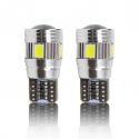 Ampoules LED T10 W5W haut de gamme CANBUS 6W CREE - Orange