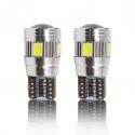 Ampoules LED T10 W5W haut de gamme CANBUS 6W CREE - Orange
