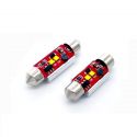 Veilleuses ampoules navette C5W à 2 Led CREE CANBUS