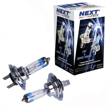 Ampoules H7 55W effet xenon - Magic White 5000K - Next-Tech® Ampoules H7 55W effet xenon - Magic White 5000K - Next-Tech®