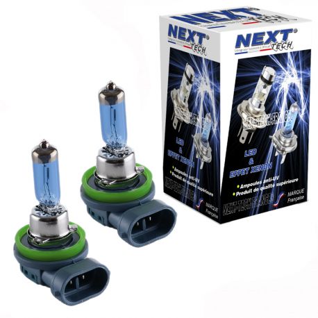 Ampoules H11 55W effet xenon - Magic White 5000K - Next-Tech® Ampoules H11 55W effet xenon - Magic White 5000K - Next-Tech®