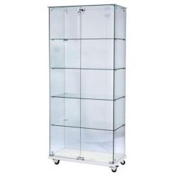 Vitrine en verre double porte avec verrou - Next-Tech® - 1800 x 800mm