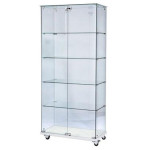 Vitrine en verre double porte avec verrou - Next-Tech® - 1800 x 800mm