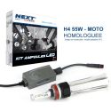 Ampoule LED moto H4 55W homologuée 6000lm Canbus - Next-Tech®