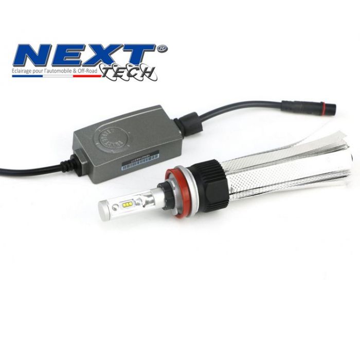 Ampoule moto LED H7 55W homologuée 6000lm Canbus NextTech