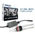 Ampoule LED moto H11 55W homologuée 6000lm Canbus - Next-Tech®