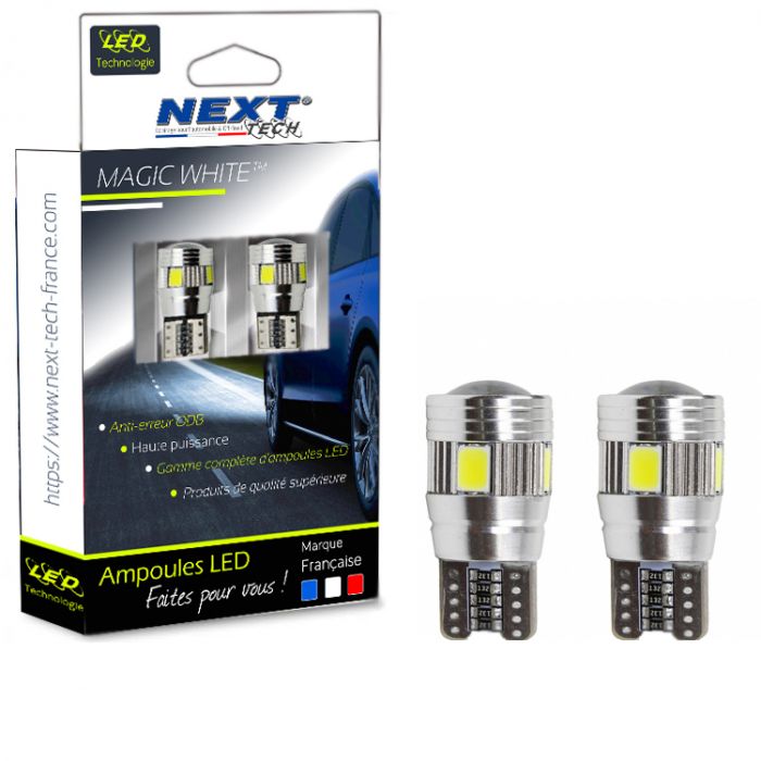 Ampoules T10 W5W CANBUS - 10 Pièces, Blanc, Pour Intérieur Voiture, Plaque, Plafonnier - 4
