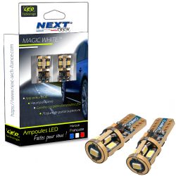 Ampoules veilleuses 12V T10 - W5W LED Super Canbus anti-erreur ODB - GOLD