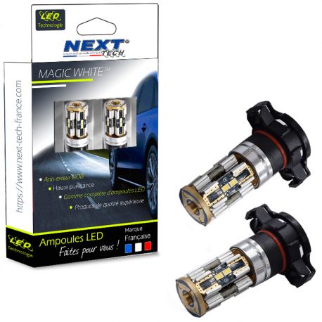 Ampoules PSX24W LED H16 CANBUS 12V Next-Tech - Blanc Ampoules PSX24W LED H16 CANBUS 12V Next-Tech - Blanc