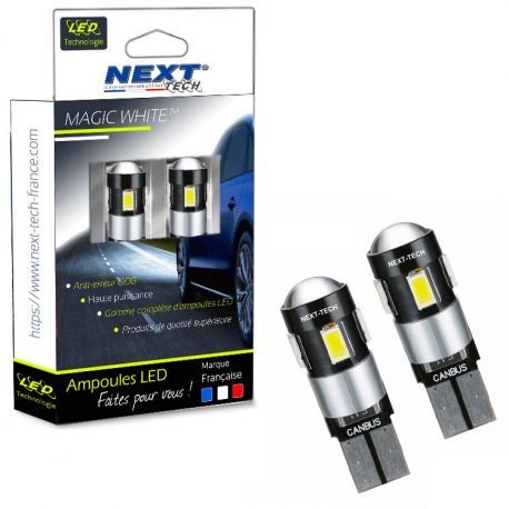 W5W LED T10 - CANBUS - Anti erreur ODB - Blanc W5W LED T10 - CANBUS - Anti erreur ODB - Blanc