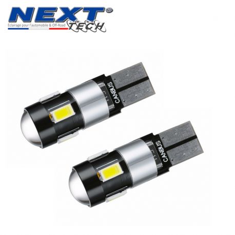 W5W LED T10 - CANBUS - Anti erreur ODB - Blanc W5W LED T10 - CANBUS - Anti erreur ODB - Blanc