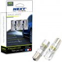 Ampoules LED PY21W BAU15S 35W 360° feu de jour - Blanc - Next-Tech®